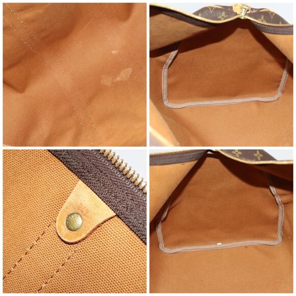 LOUIS VUITTON Monogram Keepall 55 Boston Bag M41424 LV Auth 136228 - Picture 15 of 16